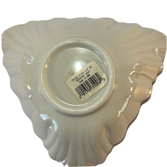 Lenox Porcelain Fine China Triad Dish Creamy White 24K Gold Trim  USA -7” - Picture 5 of 8